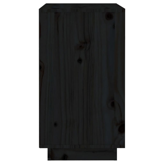 Dulap de vinuri, negru, 55,5x34x61 cm, lemn masiv de pin - WALTI WALTI