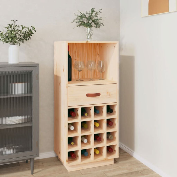 Dulap de vinuri, 45x34x100 cm, lemn masiv de pin - WALTI WALTI