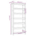 Bibliotecă, alb, 80x35x183 cm, lemn masiv de pin - WALTI WALTI