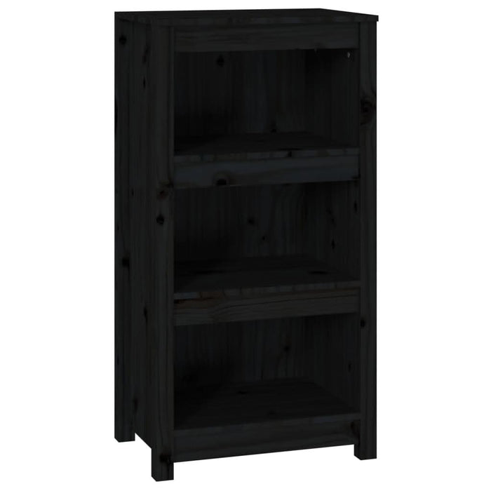 Bibliotecă, negru, 50x35x97 cm, lemn masiv de pin - WALTI WALTI