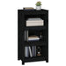 Bibliotecă, negru, 50x35x97 cm, lemn masiv de pin - WALTI WALTI