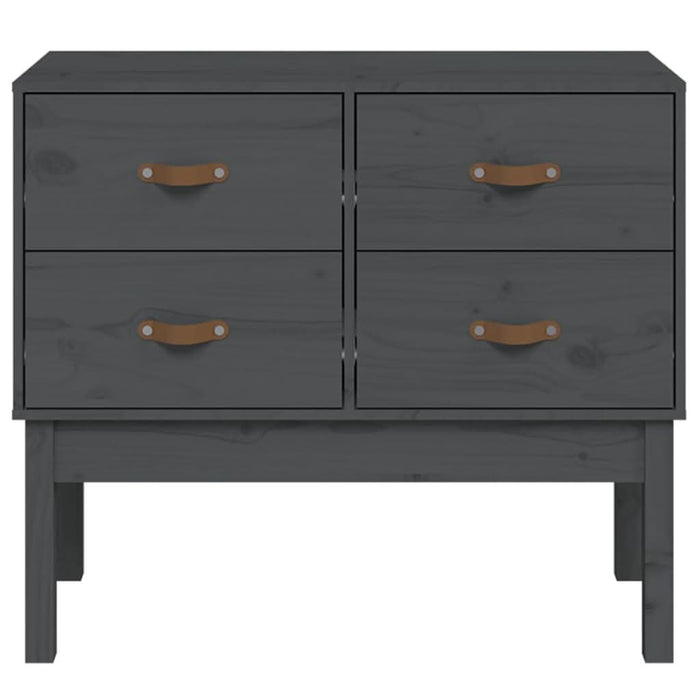 Dulap consolă, gri, 90x40x78 cm, lemn masiv de pin - WALTI WALTI