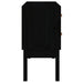Dulap consolă, Negru, 90x40x78 cm, lemn masiv de pin - WALTI WALTI