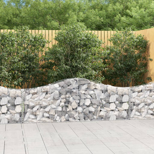 Coșuri gabion arcuite 4 buc, 200x30x60/80 cm, fier galvanizat - WALTI WALTI