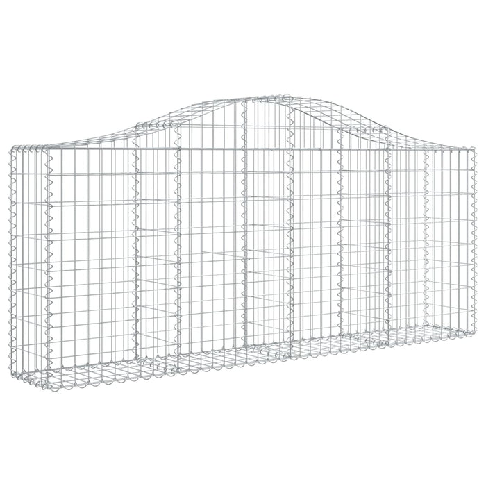 Coșuri gabion arcuite 5 buc, 200x30x80/100cm, fier galvanizat - WALTI WALTI
