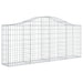Coșuri gabion arcuite 5 buc, 200x30x80/100cm, fier galvanizat - WALTI WALTI