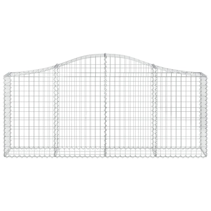 Coșuri gabion arcuite 5 buc, 200x30x80/100cm, fier galvanizat - WALTI WALTI
