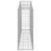 Coșuri gabion arcuite 5 buc, 200x30x80/100cm, fier galvanizat - WALTI WALTI