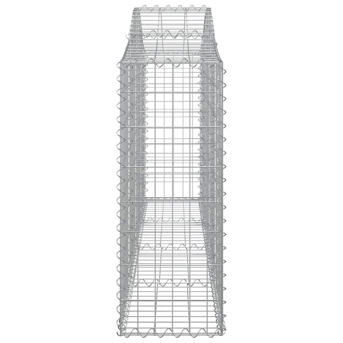 Coșuri gabion arcuite 10 buc, 200x30x80/100cm, fier galvanizat - WALTI WALTI