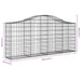 Coșuri gabion arcuite 10 buc, 200x30x80/100cm, fier galvanizat - WALTI WALTI