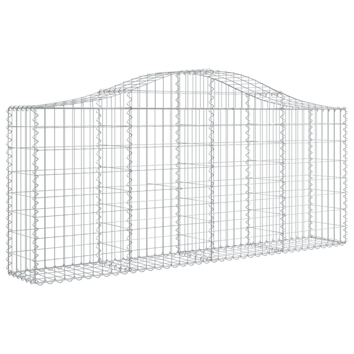 Coșuri gabion arcuite 15 buc, 200x30x80/100cm, fier galvanizat - WALTI WALTI