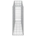 Coșuri gabion arcuite 15 buc, 200x30x80/100cm, fier galvanizat - WALTI WALTI