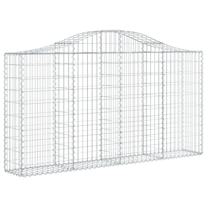 Coșuri gabion arcuite 6 buc, 200x30x100/120 cm fier galvanizat - WALTI WALTI