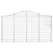 Coșuri gabion arcuite 6 buc, 200x30x100/120 cm fier galvanizat - WALTI WALTI