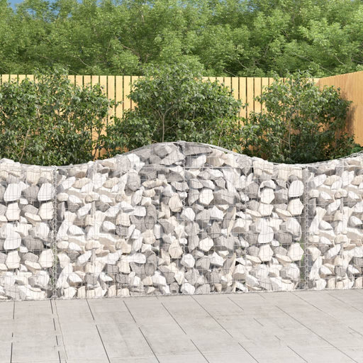Coșuri gabion arcuite 6 buc, 200x30x100/120 cm fier galvanizat - WALTI WALTI