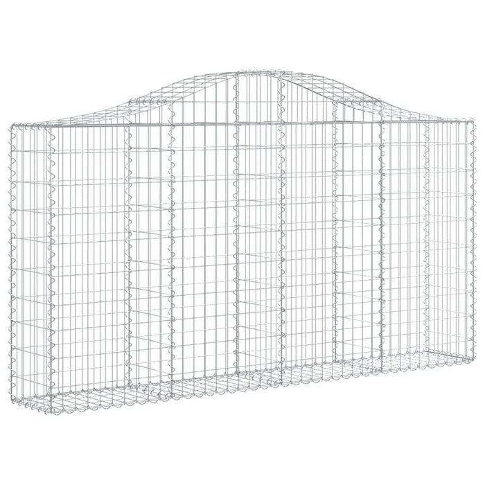 Coșuri gabion arcuite 11 buc, 200x30x100/120 cm fier galvanizat - WALTI WALTI