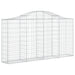 Coșuri gabion arcuite 11 buc, 200x30x100/120 cm fier galvanizat - WALTI WALTI