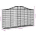 Coșuri gabion arcuite 11 buc, 200x30x100/120 cm fier galvanizat - WALTI WALTI