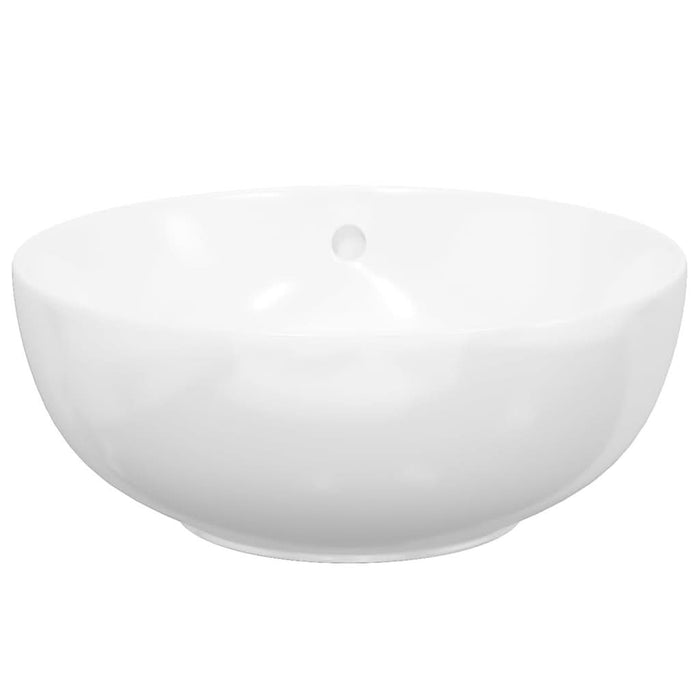 Chiuvetă de baie, alb, 44x17 cm, ceramică, rotundă - WALTI WALTI