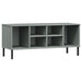 Pantofar cu picioare metalice „OSLO” gri 106x35x45 cm lemn - WALTI WALTI