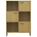 Bibliotecă cu picioare metalice OSLO, maro, 90x35x128,5 cm lemn - WALTI WALTI