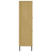 Bibliotecă cu picioare metalice OSLO, maro, 90x35x128,5 cm lemn - WALTI WALTI