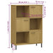 Bibliotecă cu picioare metalice OSLO, maro, 90x35x128,5 cm lemn - WALTI WALTI