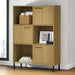 Bibliotecă cu picioare metalice OSLO, maro, 90x35x128,5 cm lemn - WALTI WALTI