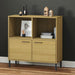 Bibliotecă cu picioare metalice OSLO, maro, 90x35x90,5 cm, lemn - WALTI WALTI
