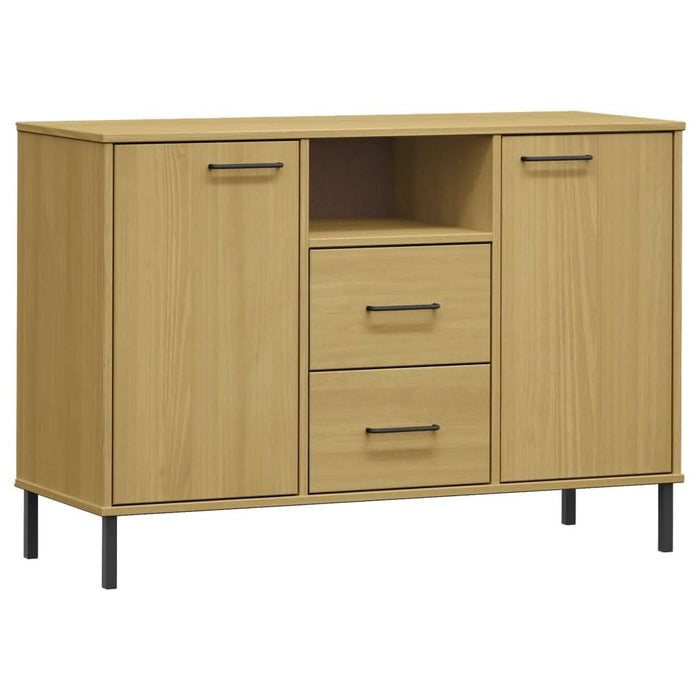 Servantă cu picioare metalice „OSLO” maro 113x40x77 cm lemn - WALTI WALTI