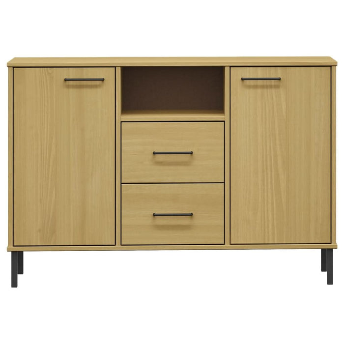 Servantă cu picioare metalice „OSLO” maro 113x40x77 cm lemn - WALTI WALTI