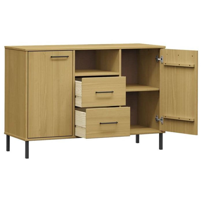 Servantă cu picioare metalice „OSLO” maro 113x40x77 cm lemn - WALTI WALTI