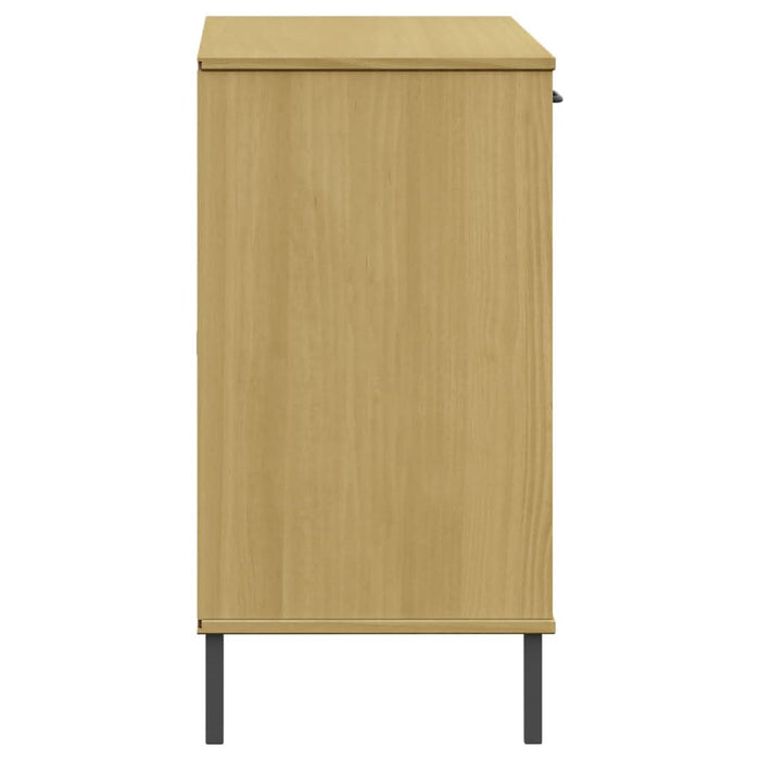 Servantă cu picioare metalice „OSLO” maro 113x40x77 cm lemn - WALTI WALTI