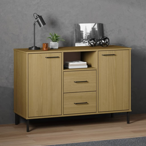 Servantă cu picioare metalice „OSLO” maro 113x40x77 cm lemn - WALTI WALTI