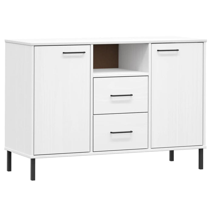 Servantă cu picioare metalice „OSLO” alb 113x40x77 cm lemn - WALTI WALTI