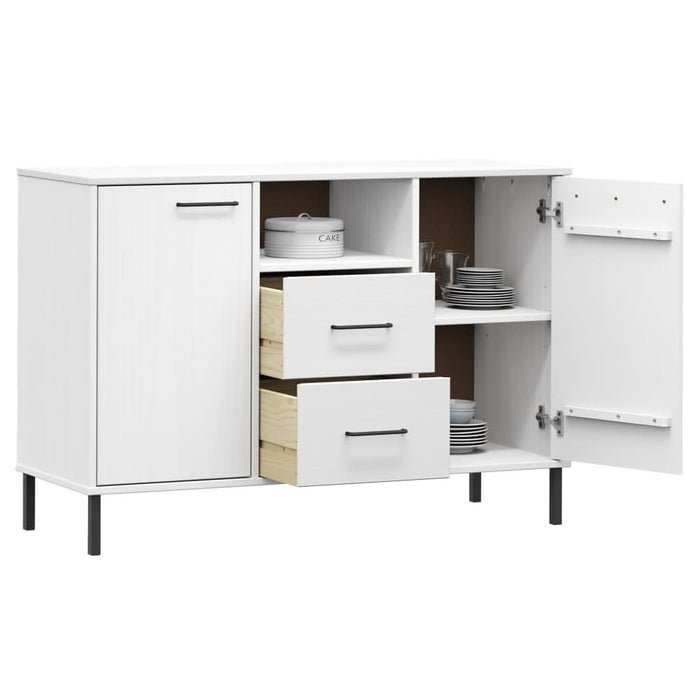 Servantă cu picioare metalice „OSLO” alb 113x40x77 cm lemn - WALTI WALTI