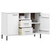 Servantă cu picioare metalice „OSLO” alb 113x40x77 cm lemn - WALTI WALTI