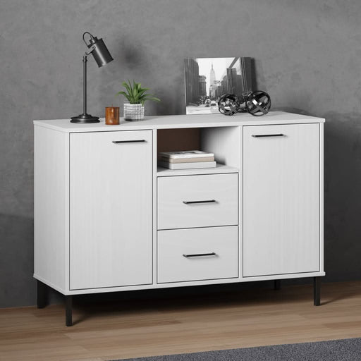 Servantă cu picioare metalice „OSLO” alb 113x40x77 cm lemn - WALTI WALTI