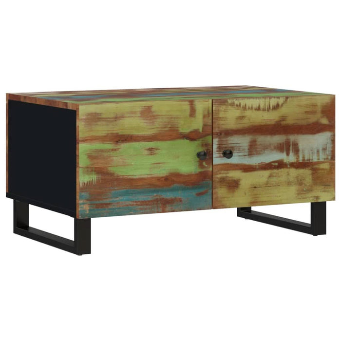 Măsuță de cafea, 80x50x40 cm lemn masiv reciclat/lemn prelucrat - WALTI WALTI