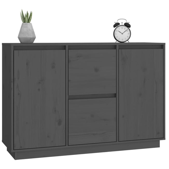 Servantă, gri, 111x34x75 cm, lemn masiv de pin - WALTI WALTI