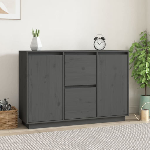 Servantă, gri, 111x34x75 cm, lemn masiv de pin - WALTI WALTI