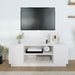 Comodă TV, alb, 110x35x40,5 cm, lemn masiv de pin - WALTI WALTI