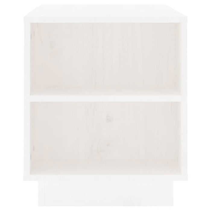 Comodă TV, alb, 110x35x40,5 cm, lemn masiv de pin - WALTI WALTI