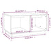 Măsuță de cafea, alb, 80x50x40 cm, lemn masiv de pin - WALTI WALTI