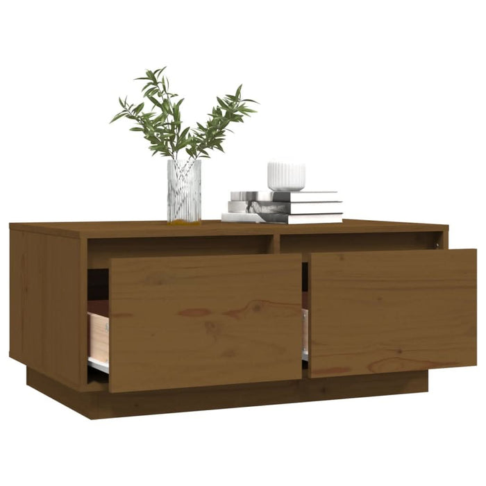 Măsuță de cafea, maro miere, 80x50x35 cm, lemn masiv de pin - WALTI WALTI