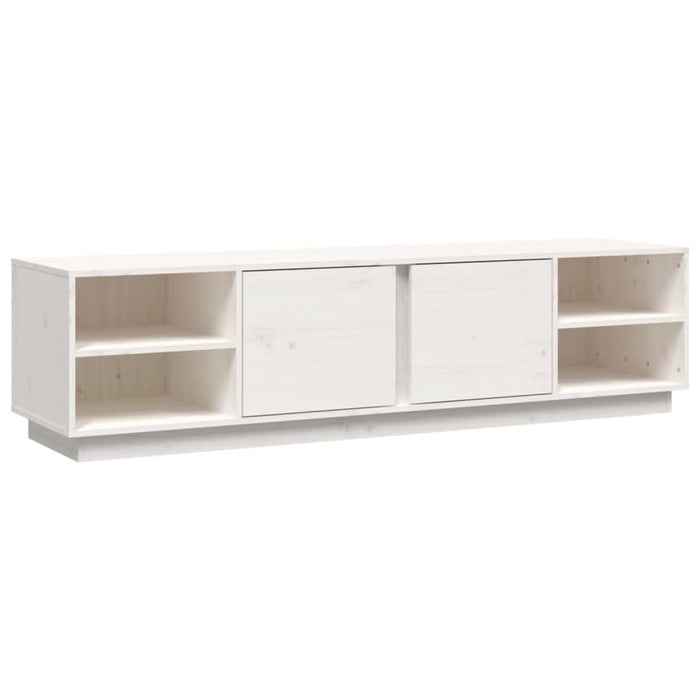 Comodă TV, alb, 156x40x40 cm, lemn masiv de pin - WALTI WALTI