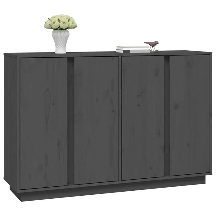 Servantă, gri, 120x35x80 cm, lemn masiv de pin - WALTI WALTI