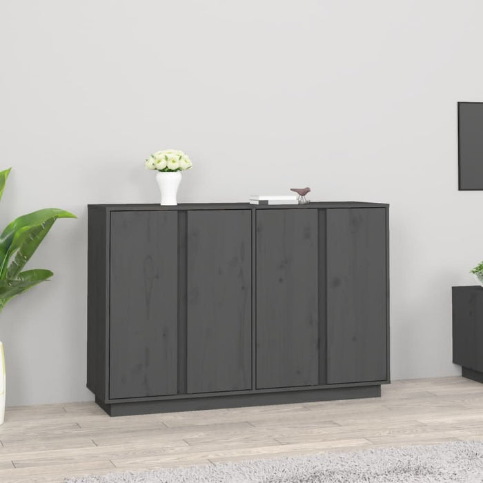 Servantă, gri, 120x35x80 cm, lemn masiv de pin - WALTI WALTI