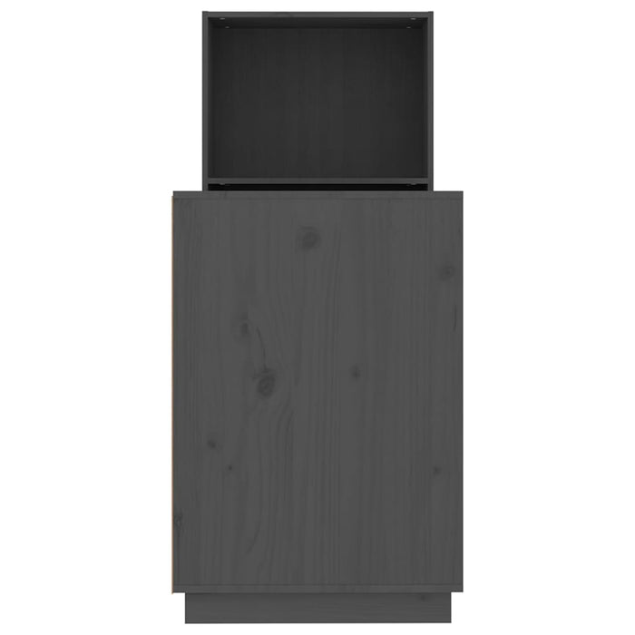 Birou, gri, 110x53x117 cm, lemn masiv de pin - WALTI WALTI