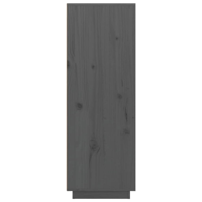 Dulap înalt, gri, 60x40x116,5 cm, lemn masiv de pin - WALTI WALTI
